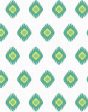 Tangier Medallion  Wallpaper by Wallshoppe - Green Online Sale