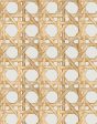 Faux Caning  Wallpaper by Wallshoppe - Sand on Sale