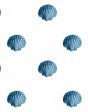 Seashell  Wallpaper by Wallshoppe - Blue Online Hot Sale