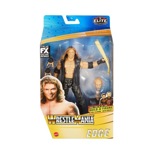 WWE Elite Wrestlemania Edge Action Figure and Paul Ellering with Rocco Build-A-Figure Pieces Hot on Sale