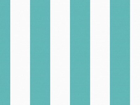 Candy Stripe  Wallpaper by Wallshoppe - Teal For Discount