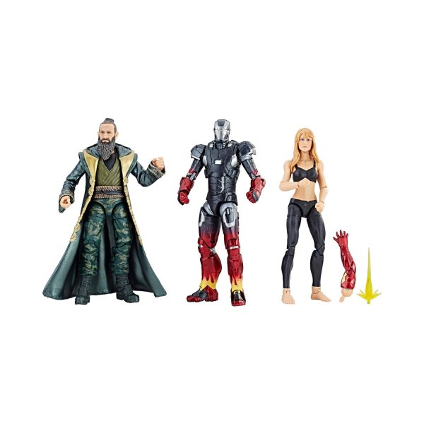 Marvel Studios: The First Ten Years Pepper Potts, Iron Man Mark XXII, & The Mandarin Action Figure 3-Pack from Iron Man 3 Online Sale