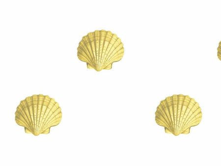 Seashell  Wallpaper by Wallshoppe - Yellow Online Sale