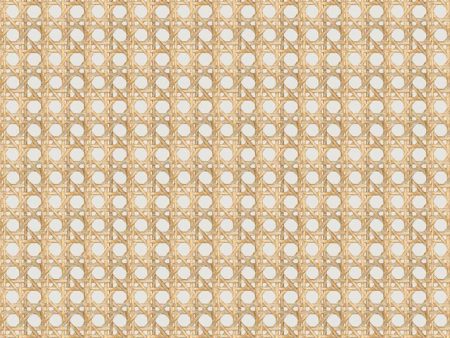 Faux Caning  Wallpaper by Wallshoppe - Sand on Sale