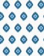 Tangier Medallion  Wallpaper by Wallshoppe - Blue Discount