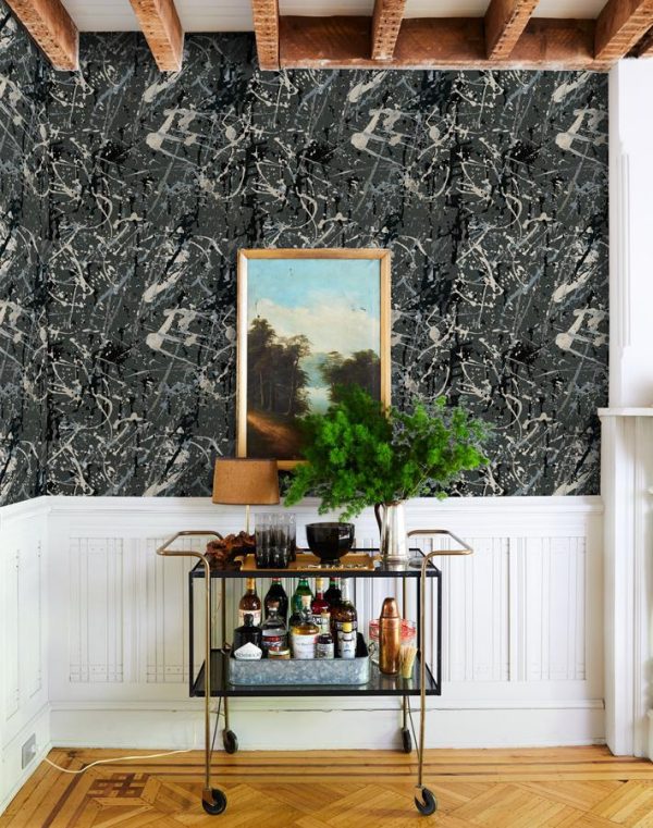 Pratt Paint  Wallpaper by Chris Benz - Charcoal Online