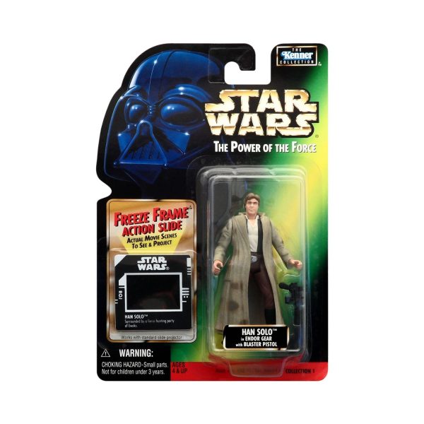 Star Wars: Power of the Force Freeze Frame Han Solo in Endor Gear 3.75-Inch Action Figure Sale