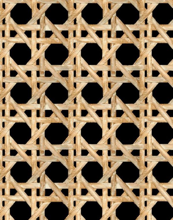 Faux Caning  Wallpaper by Wallshoppe - Onyx Sale