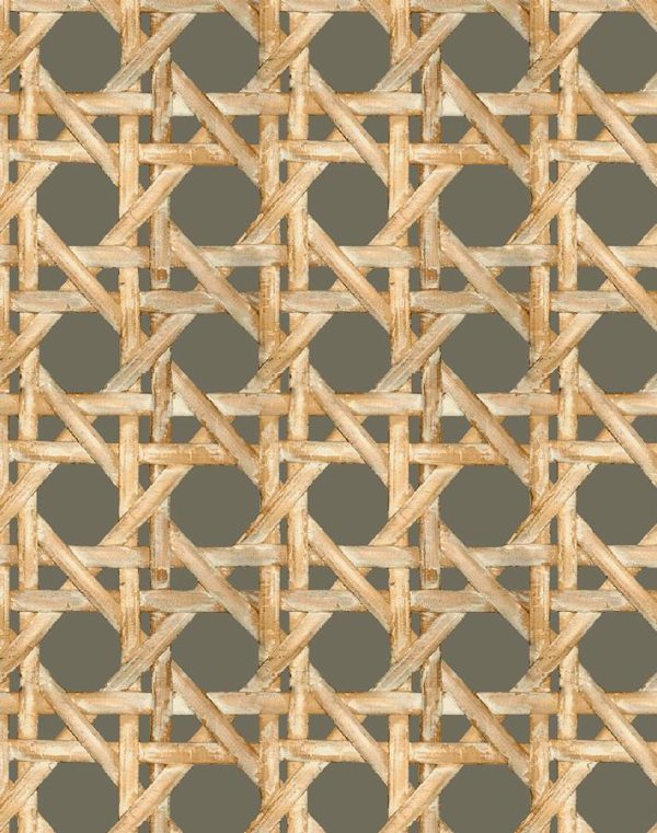 Faux Caning  Wallpaper by Wallshoppe - Umber Fashion