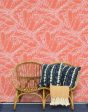 Best Fronds  Wallpaper by Wallshoppe - Retro Red Cheap