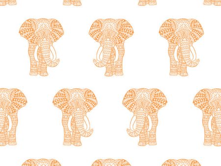 Raja The Elephant  Wallpaper by Wallshoppe - Pushpop on Sale