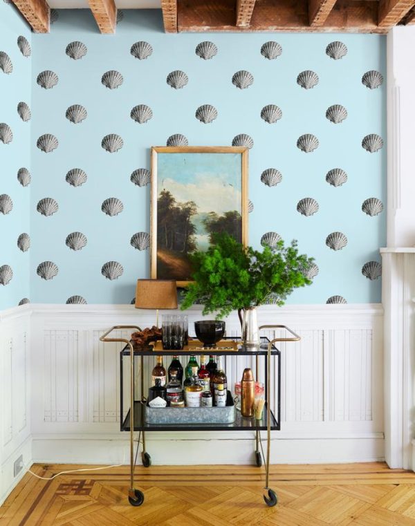 Seashell  Wallpaper by Wallshoppe - Sky Cheap