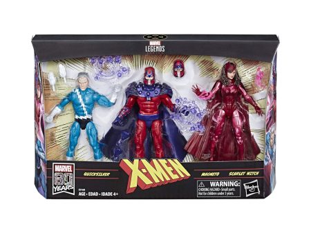 Marvel Legends Family Matters Exclusive Action Figure 3-Pack (Quicksilver, Magneto, Scarlet Witch) Fashion