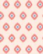 Tangier Medallion  Wallpaper by Wallshoppe - Peach For Sale