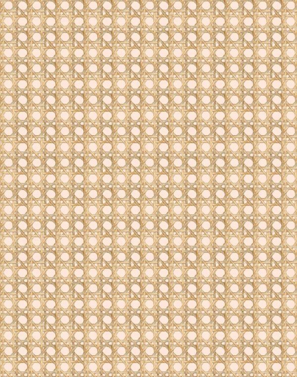 Faux Caning  Wallpaper by Wallshoppe - Peach Online Hot Sale