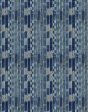 Small Madison Stripe  Wallpaper by Chris Benz - Indigo For Discount