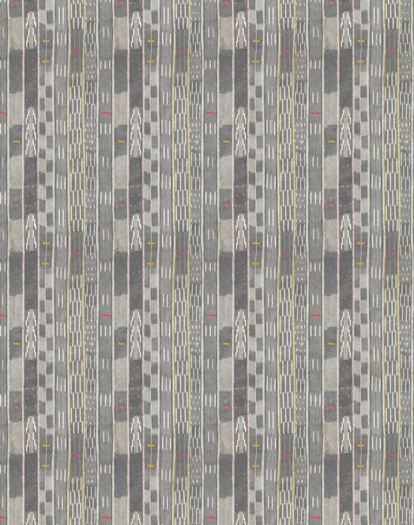 Small Madison Stripe  Wallpaper by Chris Benz - Faded Black Online now