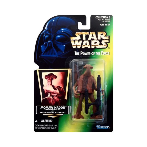 Star Wars: Power of the Force Momaw Nadon  Hammerhead  (Hologram Card) 3.75-Inch Action Figure For Sale