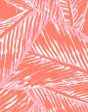 Best Fronds  Wallpaper by Wallshoppe - Retro Red Cheap