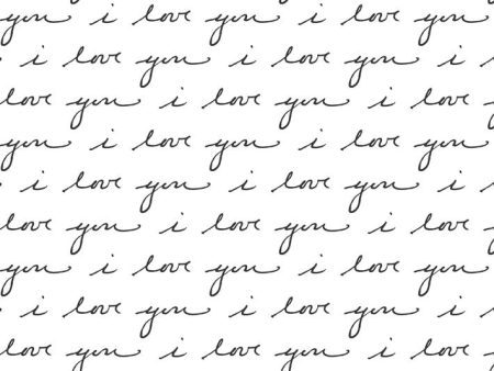 I Love You  Wallpaper by Sugar Paper - White Hot on Sale