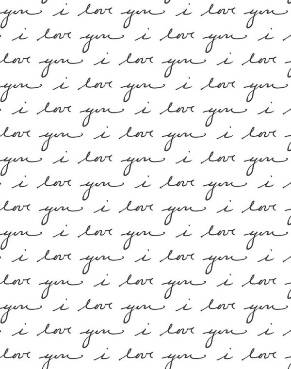 I Love You  Wallpaper by Sugar Paper - White Hot on Sale