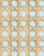 Faux Caning  Wallpaper by Wallshoppe - Sky For Sale