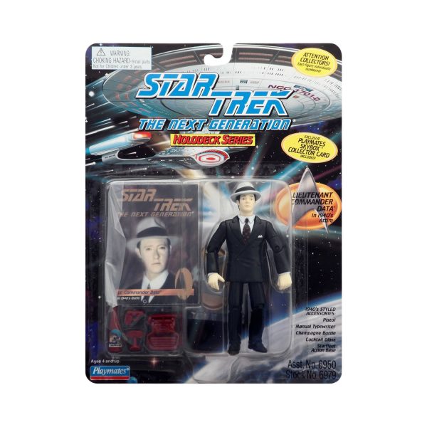 Star Trek: The Next Generation Holodeck Series Lieutenant Commander Data in 1940s Attire 4.5-Inch Action Figure Online