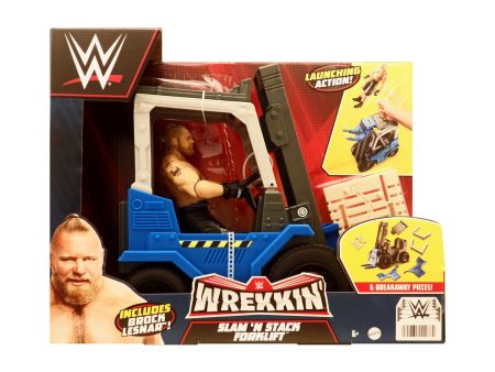 WWE Wrekkin Slam  N Stack Forklift with Brock Lesnar Action Figure For Cheap