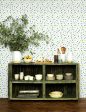 Splattered  Wallpaper by Nathan Turner - Blue   Citrine Sale