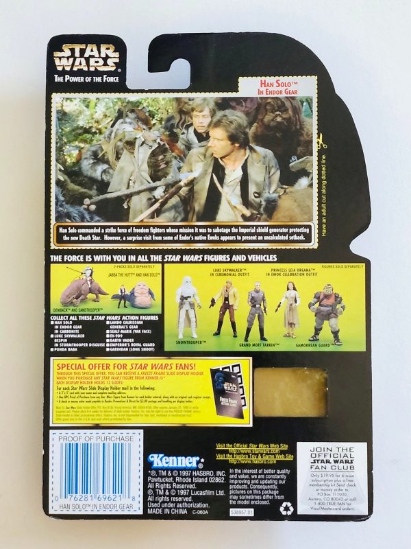 Star Wars: Power of the Force Freeze Frame Han Solo in Endor Gear 3.75-Inch Action Figure Sale