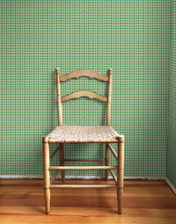 Faux Caning  Wallpaper by Wallshoppe - Emerald Online