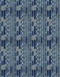 Small Madison Stripe  Wallpaper by Chris Benz - Indigo For Discount