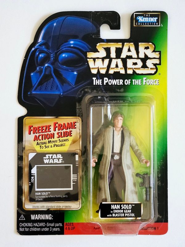 Star Wars: Power of the Force Freeze Frame Han Solo in Endor Gear 3.75-Inch Action Figure Sale