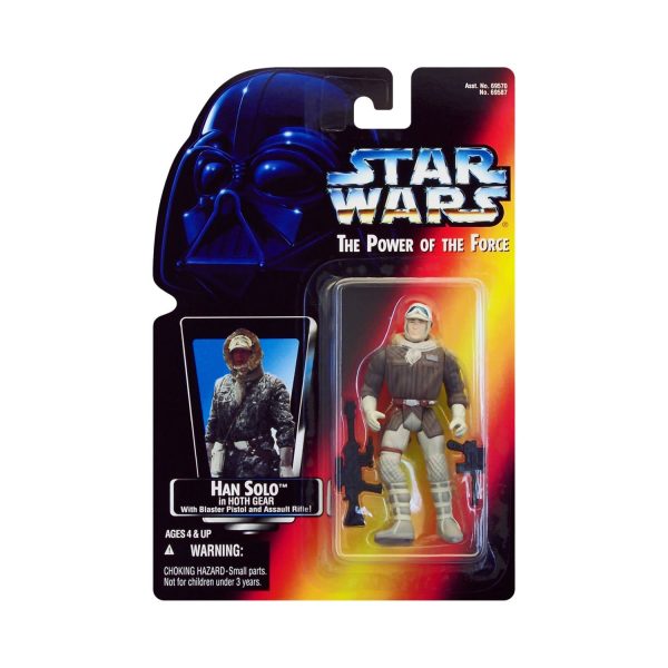 Star Wars: Power of the Force Han Solo in Hoth Gear (Red Card) 3.75-Inch Action Figure For Sale