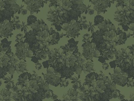 Barbara Ann  Wallpaper by Wallshoppe - Army Green Supply