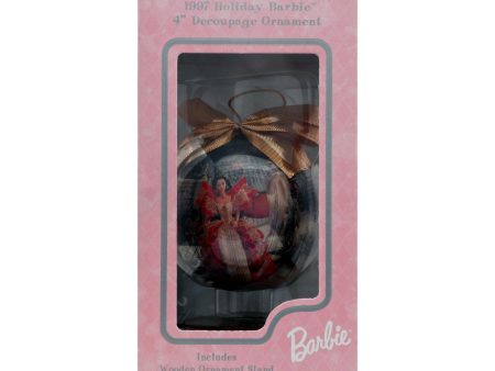 1997 Holiday Barbie Decoupage Ornament Online now