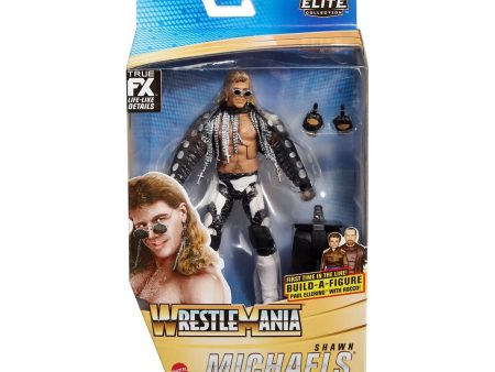 WWE Elite Wrestlemania Shawn Michaels Action Figure and Paul Ellering with Rocco Build-A-Figure Piece Online Hot Sale