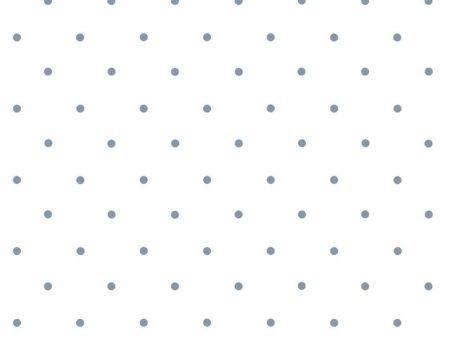 Polka Dot  Wallpaper by Sugar Paper - French Blue On White For Sale