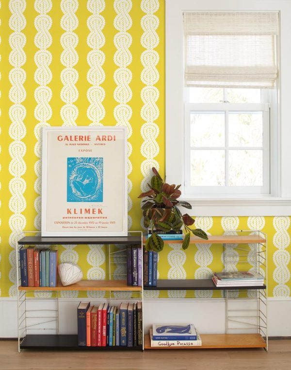 Sailor Knot  Wallpaper by Wallshoppe - Yellow Online Sale