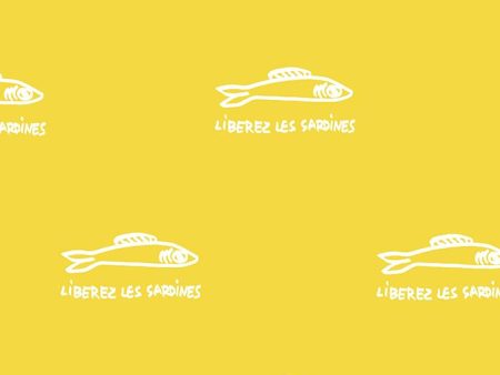 Sardines  Wallpaper by Clare V. - Yellow Fashion