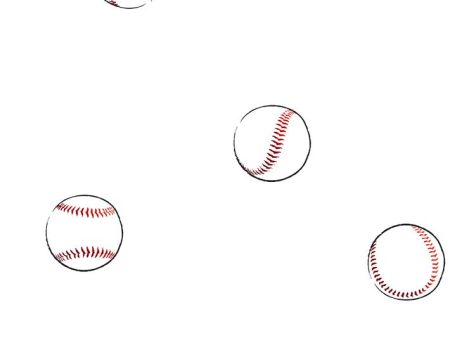 Baseball Toss  Wallpaper by Wallshoppe - White Online