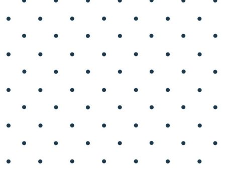 Polka Dot  Wallpaper by Sugar Paper - Navy On White Online Sale