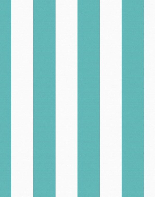 Candy Stripe  Wallpaper by Wallshoppe - Teal For Discount