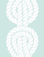 Sailor Knot  Wallpaper by Wallshoppe - Seafoam Sale