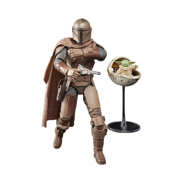 Star Wars: The Black Series The Mandalorian & Grogu (Arvala-7) Action Figures from Star Wars: The Mandalorian For Sale