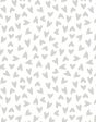 Hearts  Wallpaper by Sugar Paper - Grey On White For Sale