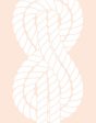 Sailor Knot  Wallpaper by Wallshoppe - Peach Hot on Sale