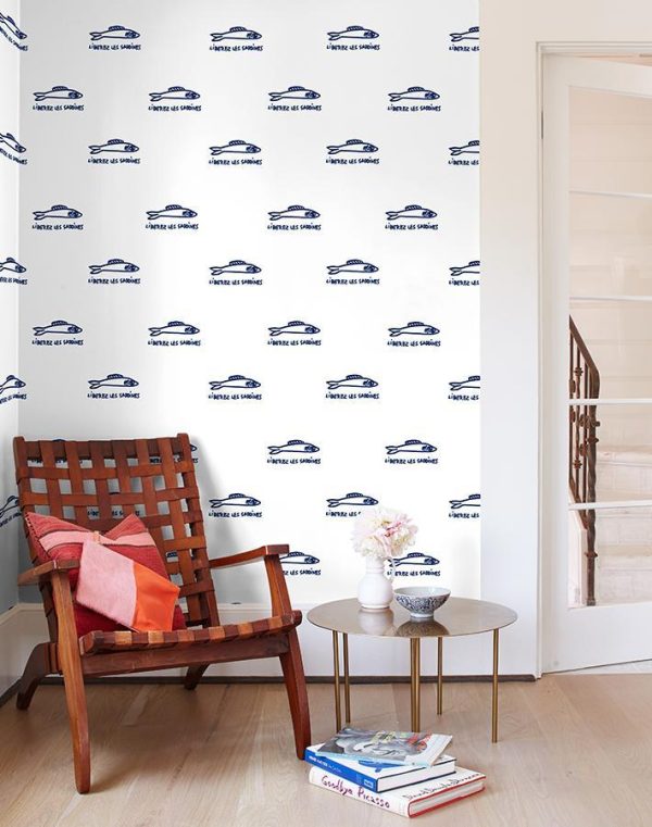 Sardines  Wallpaper by Clare V. - Navy Fashion