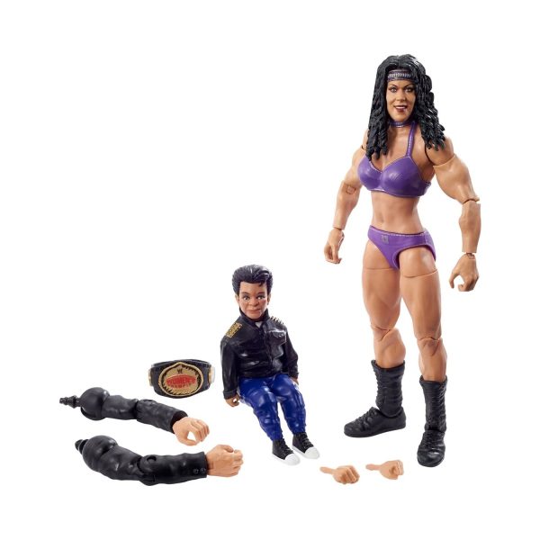 WWE Elite Wrestlemania Chyna Action Figure and Paul Ellering with Rocco Build-A-Figure Pieces Fashion