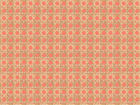 Faux Caning  Wallpaper by Wallshoppe - Watermelon Online now